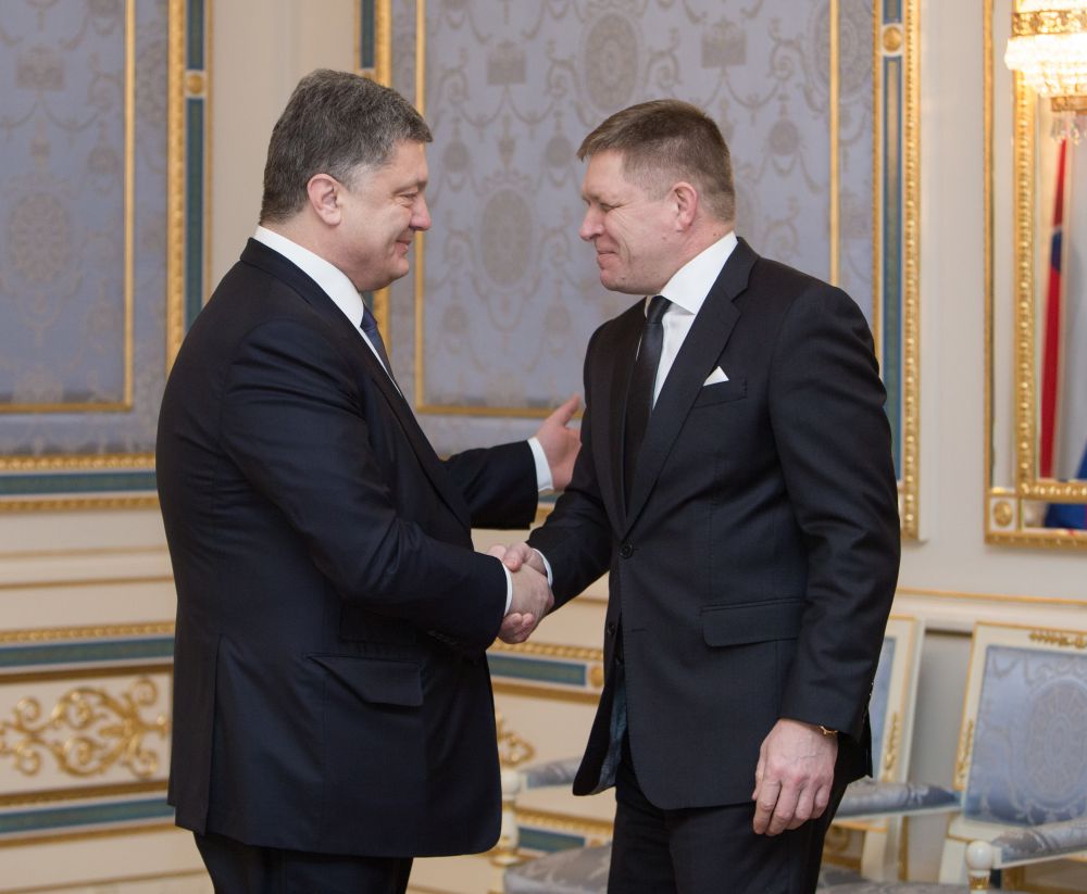 Петр Порошенко провел встречу с премьер-министром Словакии