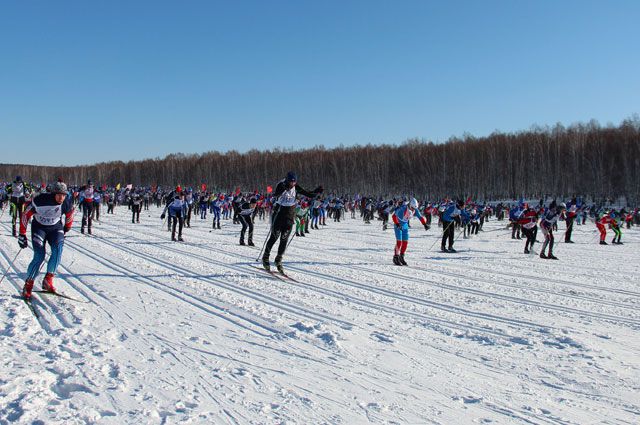 XXXIII массовая лыжная гонка «Лыжня России-2015» в Иркутском районе.
