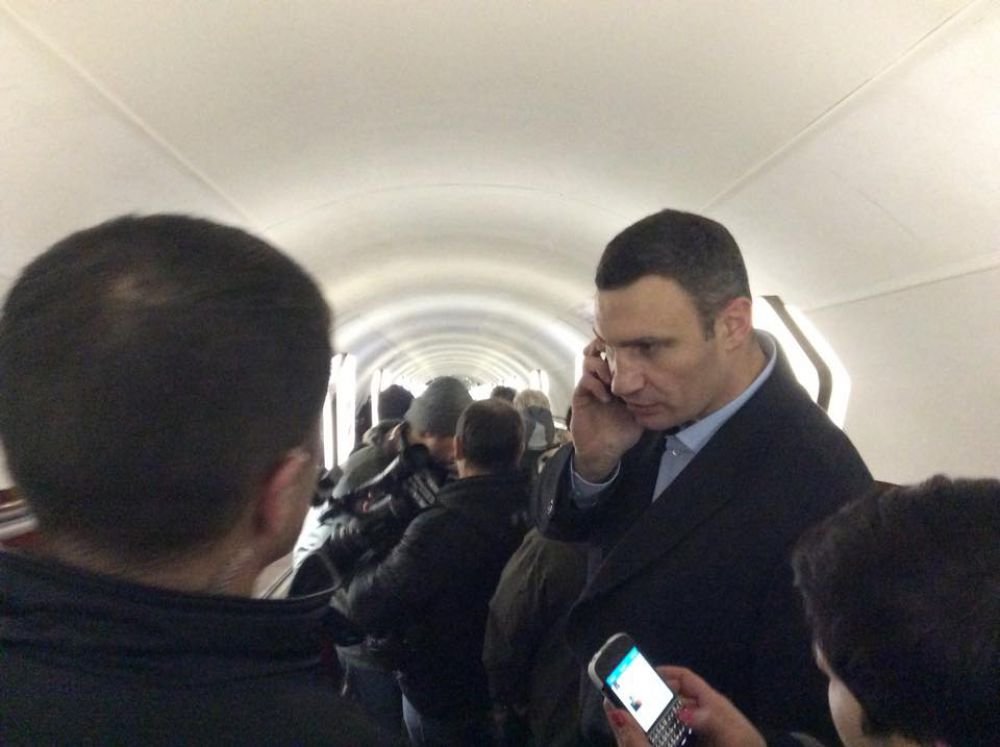 Поездка Виталия Кличко по Киеву