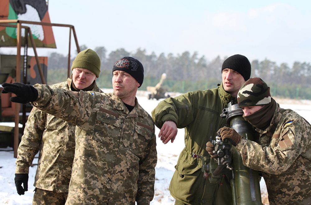 Подготовка украинских артиллеристов и танкистов