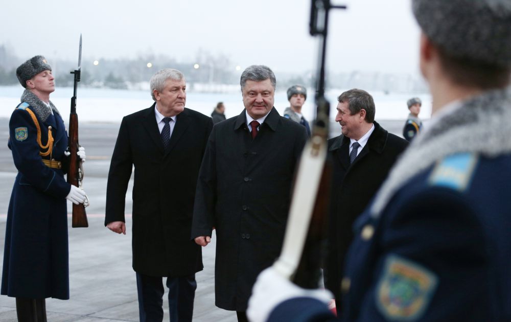 Петр Порошенко прибыл в Минск