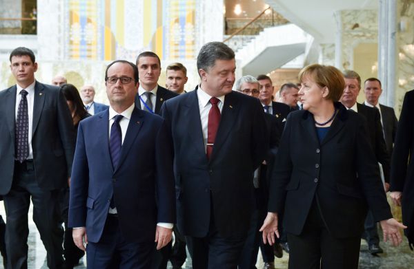 Фото с переговоров «нормандской четверки» в Минске