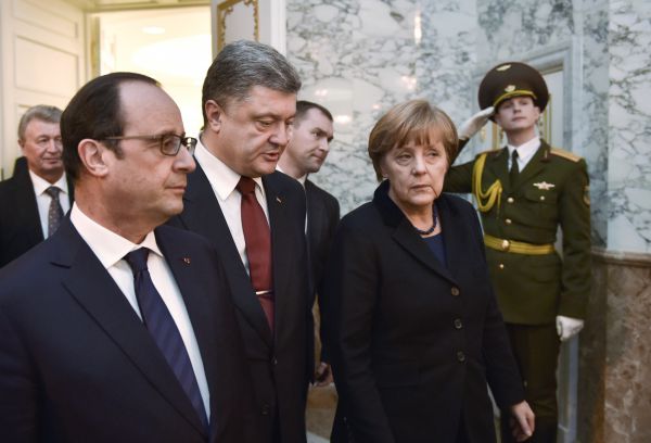 Фото с переговоров «нормандской четверки» в Минске