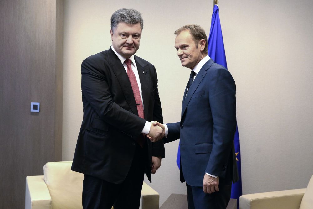 Петр Порошенко и Дональд Туск