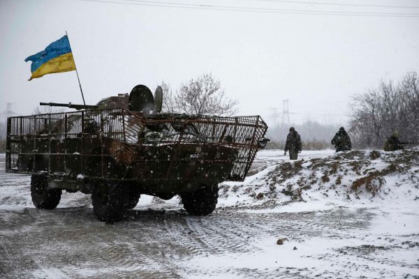 Украинские силовики в районе Дебальцево.