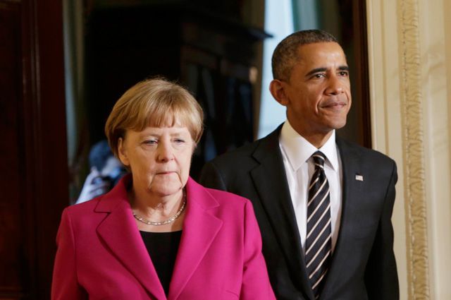 Ангела Меркель и Барак Обама.