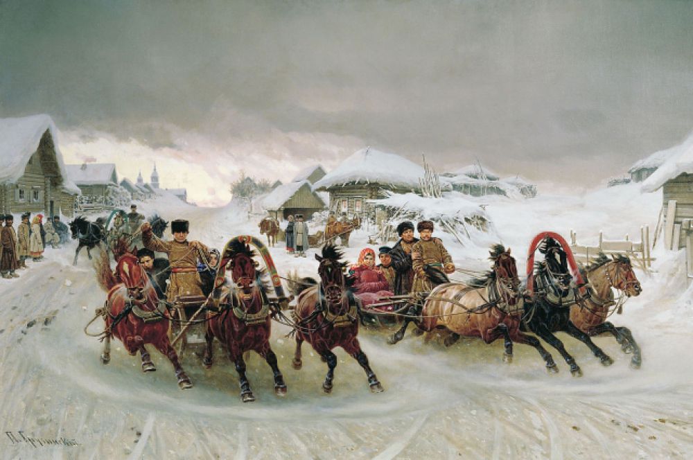 Пётр Грузинский, «Масленица». 1889