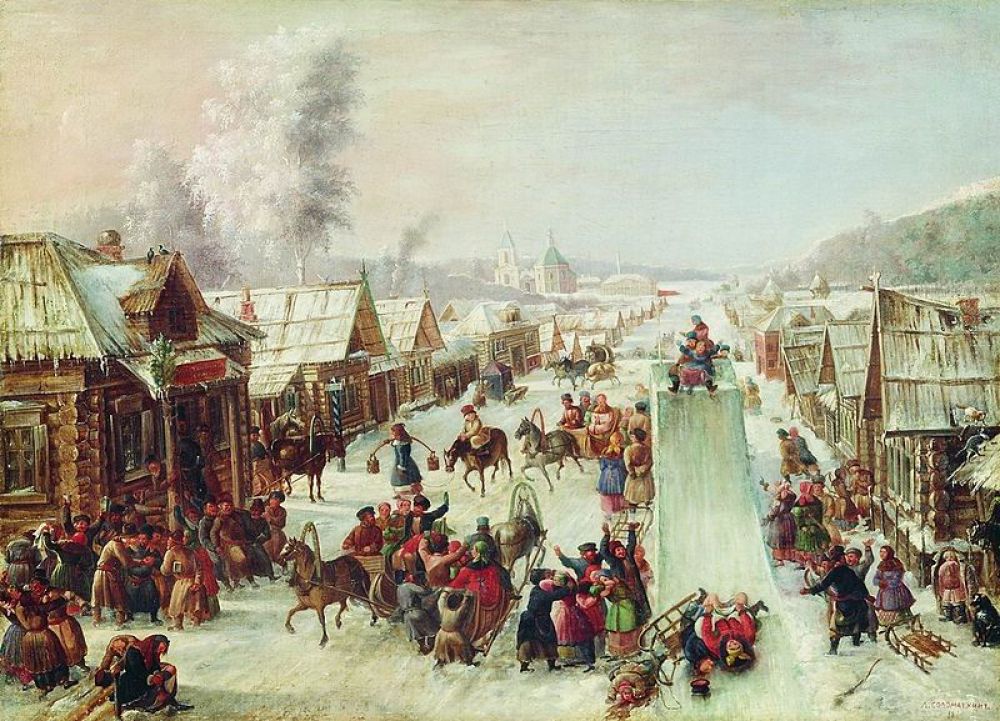 Леонид Соломаткин, «Масленица (Ну и масленица!)». 1878