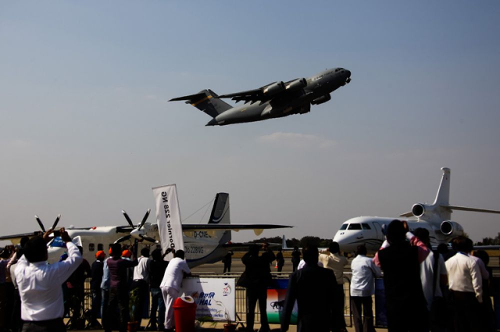 Самолет ВВС США C-17 Globalmaster.