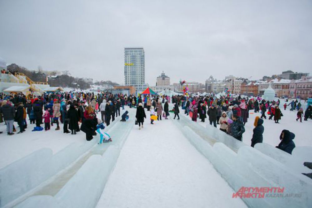 Масленичные гулянья в Казани.