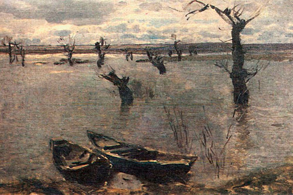 Исаак Левитан. «Разлив. Весна». 1887 год.