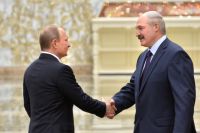 Президент РФ Владимир Путин и президент Белоруссии Александр Лукашенко.