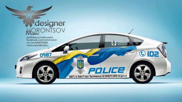 Украинцы предлагают свои варианты окраса патрульных авто
