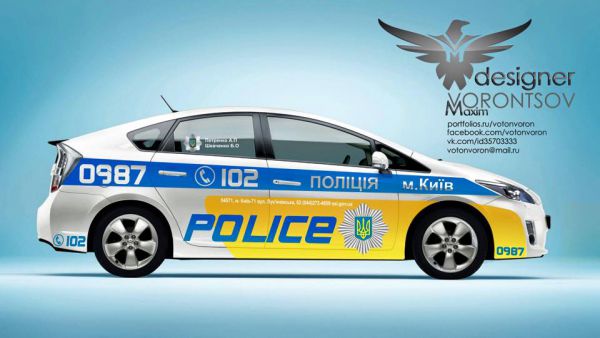 Украинцы предлагают свои варианты окраса патрульных авто