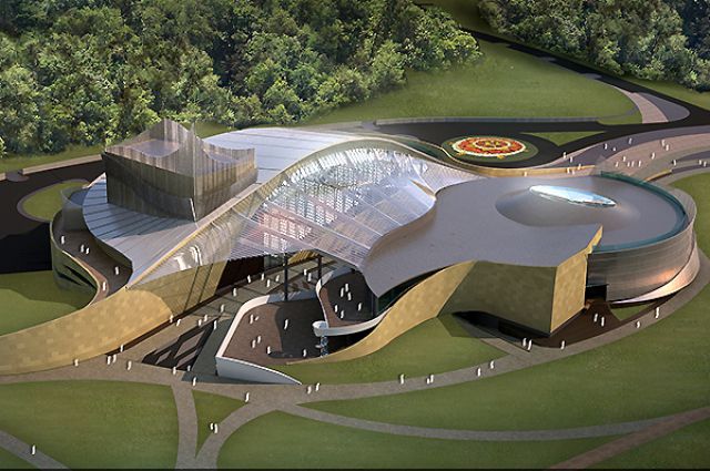 Так будет выглядеть строящийся театр эстрады в Светлогорске.
