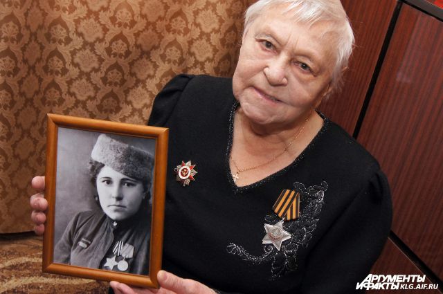 Единственная в Калининградской области обладательница Ордена Славы Фаина Левченко.