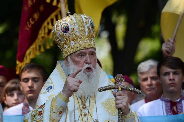 Глава самопровозглашённой Украинской Православной Церкви Киевского Патриархата Филарет.