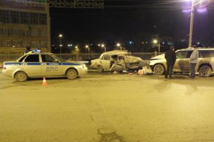 Авария произошла на Комсомольском мосту.