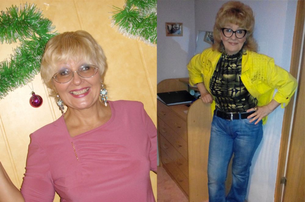 Участинца №1. Татьяна Арефьева в 40 лет и 61 год. У Татьяны трое детей, пять внуков и шестой на подходе.