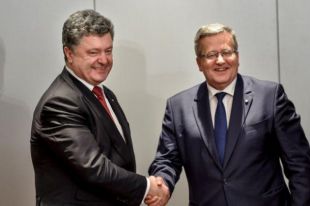 Петр Порошенко и Бронислав Коморовский