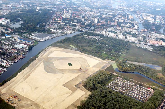 Стадион в Калининграде.