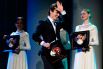 Актёр Евгений Зайцев, получивший награду в номинации «Лучшая мужская роль в оперетте /мюзикле» (Чаплин – «Чаплин», Театр музыкальной комедии, Санкт-Петербург).