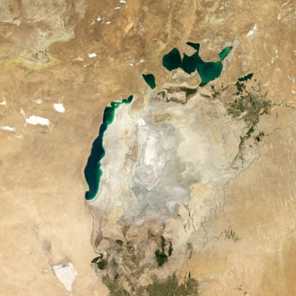 Аральское море в 2014 году