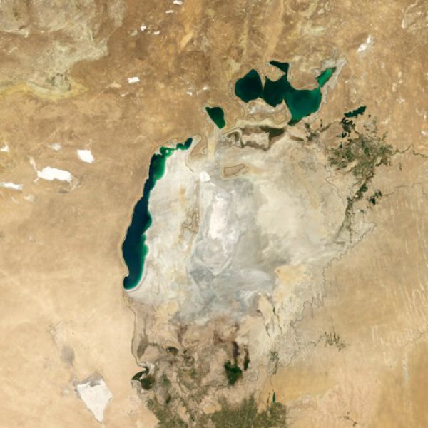Аральское море в 2014 году