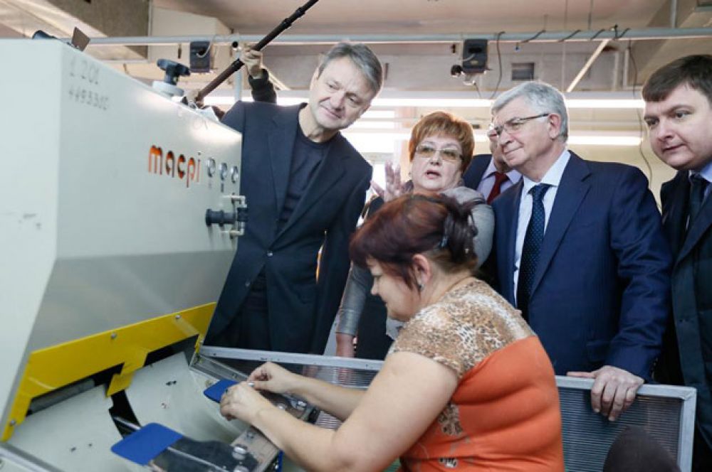 Глава региона посетил ряд производственных предприятий краевой столицы, февраль 2015 год.