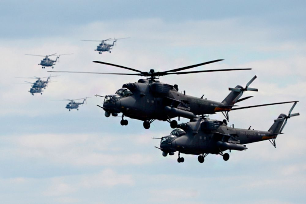 Вертолеты Ми-35.