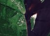 Снимок со спутника WorldView-2, дата 27.06.2010. Пространственное разрешение 0,5 м/пиксел, синтез в натуральных цветах. Соликамский муниципальный район, пос. Григорова.