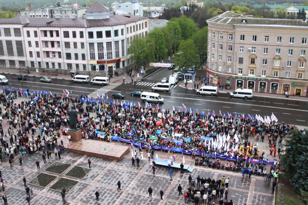 В пятницу, 1 мая, в центре Брянска состоялся митинг профсоюзов.