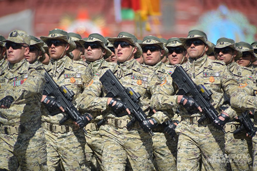 Военнослужащие Национальной армии Азербайджана.