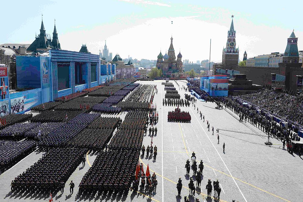 Военнослужащие парадных расчетов.