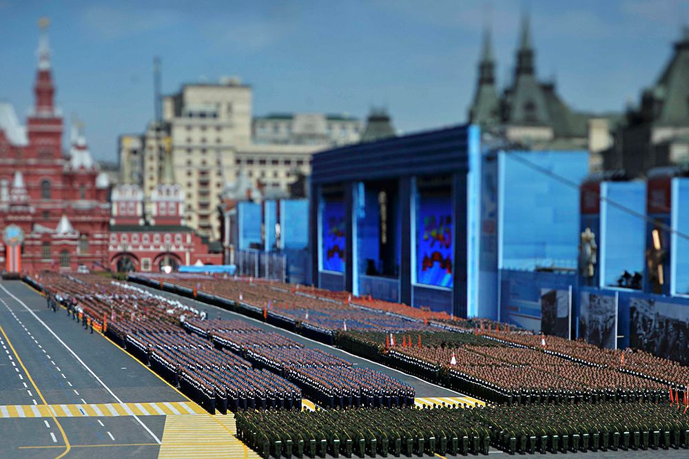 Военнослужащие парадных расчетов.