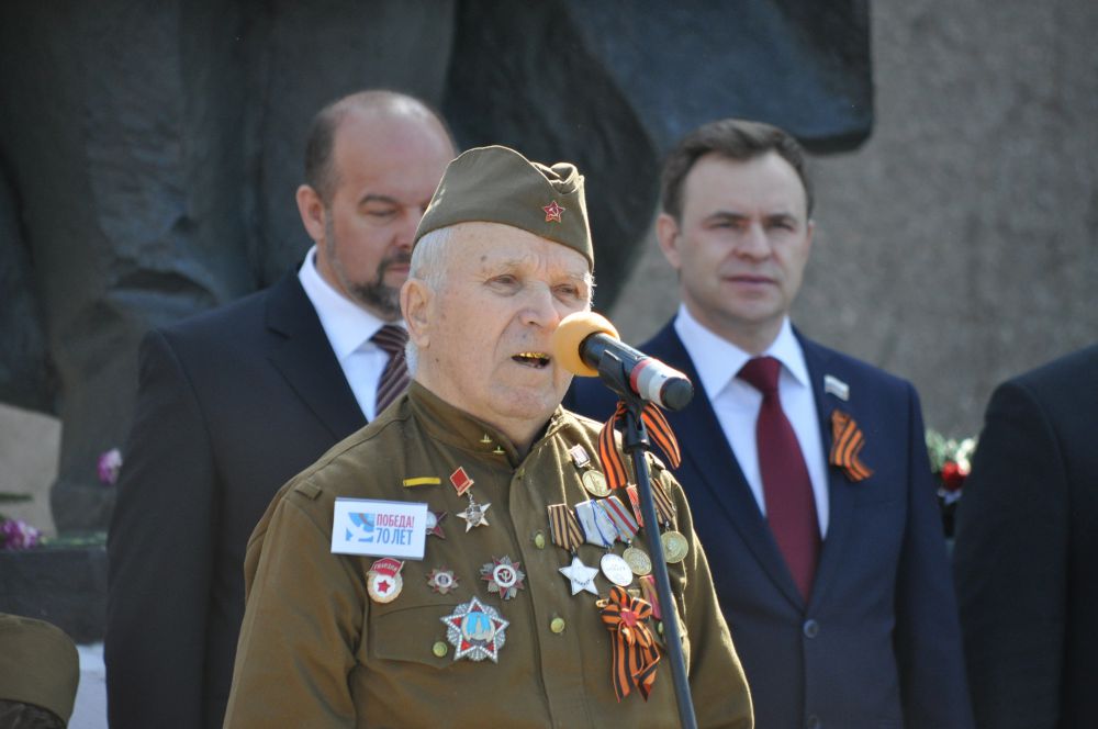 Участник штурма Берлина гвардии сержант танкист Михаил Калинович Галацан