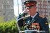 Главнокомандующий парадом, командир батальона 175 бригады управления ЮВО подполковник Вадим Мартя, в роли столь высоко ранга он выступает впервые.