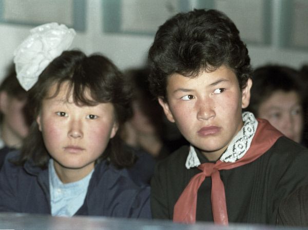 Жители деревни Куюс. 1990 год.