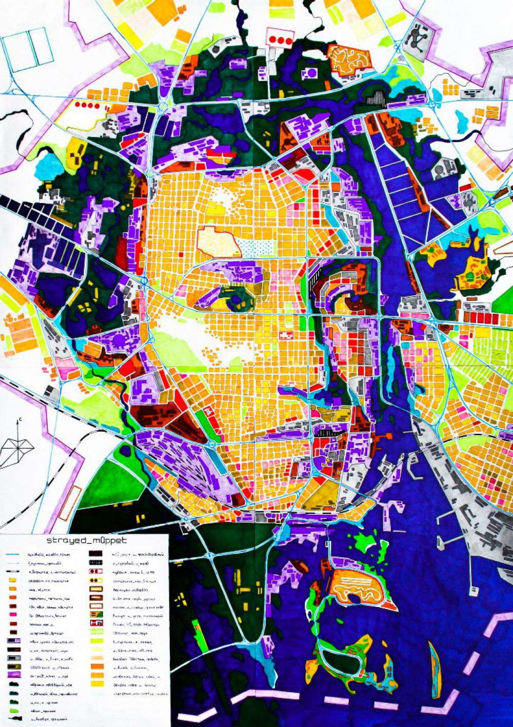 Портрет Александра Пушкина кисти Ореста Кипренского «одет» в карту современного города.