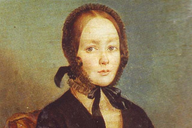 Предполагаемый портрет Анны Керн. А. Арефов-Багаев. 1840-е гг. 