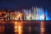 В завершении длительной программы Дня города состоялось новое светомузыкальное шоу фонтана. 