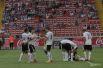 Сборная Австрии отмечает гол, забитый в ворота сборной России