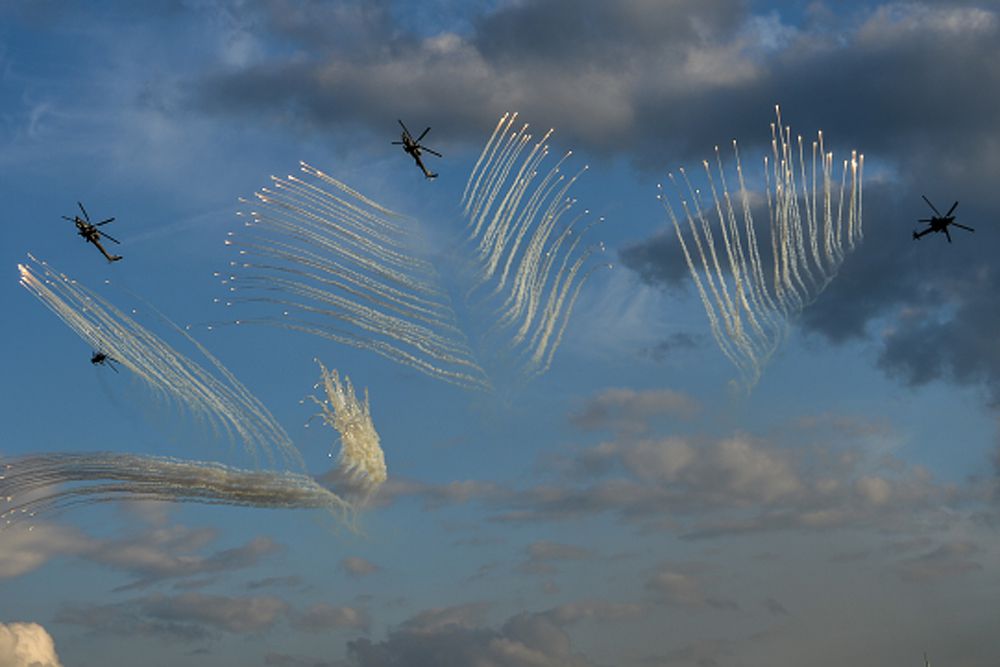 Военная техника во время демонстрационной программы Международного военно-технического форума «Армия-2015» в подмосковной Кубинке.
