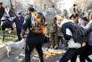18 июня. Протестующие студенты, охваченные пламенем в Чили.