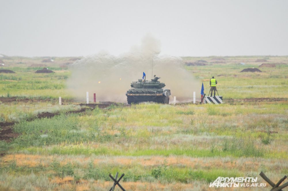 Трасса «Танкового биатлона» на полигоне Прудбой ничем не отличается от трассы прошлого года в Алабино