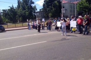 Протест возле метро Васильковская