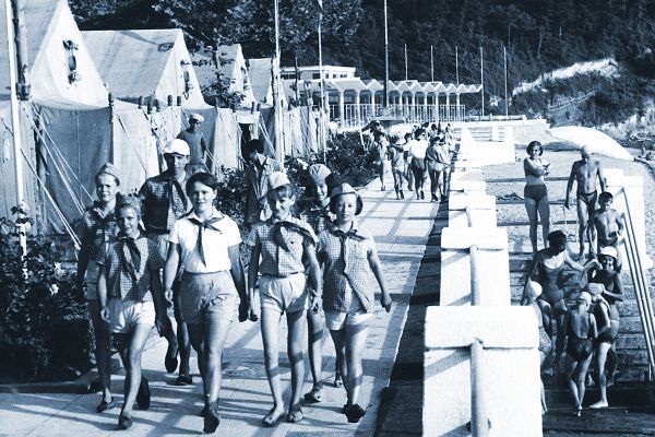 Первый лагерь Орленка «Солнечный». 1960 год.