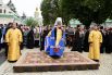 Митрополит Киевский и всея Украины Онуфрий во время крестного хода в Киеве в честь тысячелетия крещения Руси.