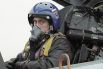 1 марта 2000 года. Владимир Путин в кабине истребителя-перехватчика СУ-27 после совершенного перелета из Краснодара в Чечню для вручения наград российским десантникам.