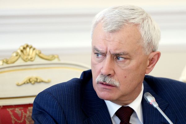Губернатор Санкт-Петербурга Георгий Полтавченко – девятый.